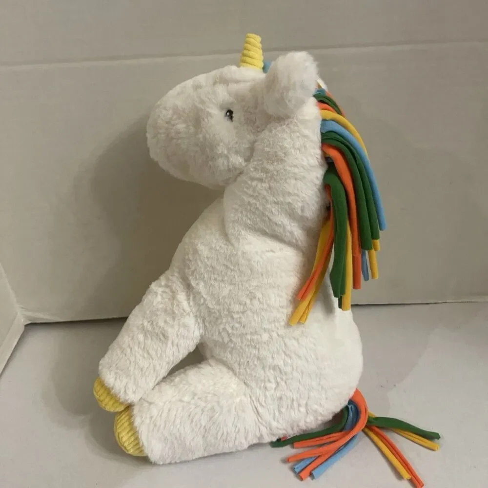 Giggle Scape Unicorn Plush Soft Stuffed Animal Toy 24” Sitting Rainbow Hair